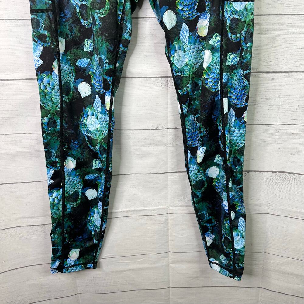 Constantly Varied Gear CVG Womens size XL Mermaid Skull Leggings Workout Goth - Picture 4 of 7
